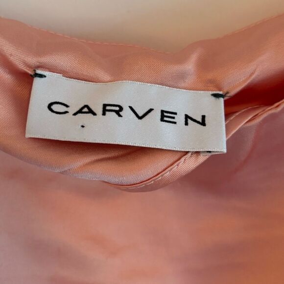 Carven satin midi dress peachy pink - Picture 11 of 16